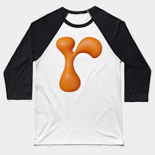 Liquid Type Letter R Baseball T-Shirt